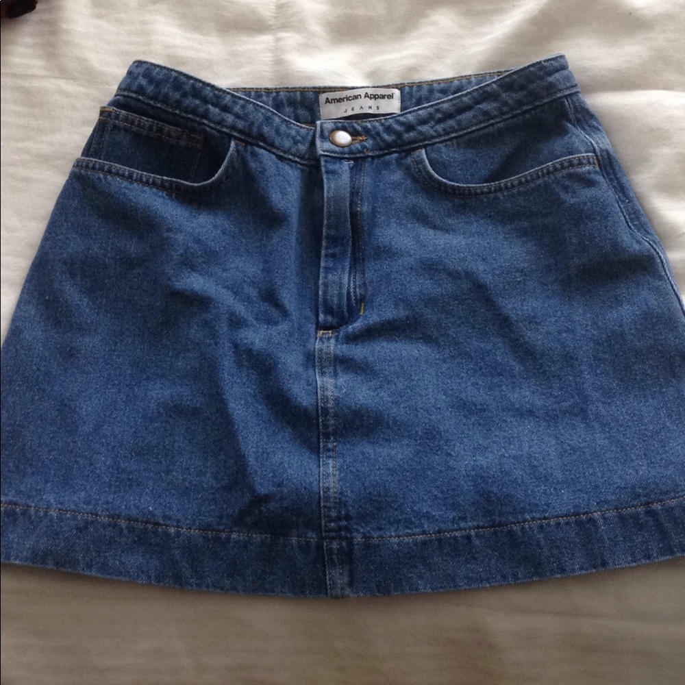 American Apparel jean skirt